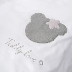 Комплект в кроватку Perina Teddy love Серо-Оливковый (6 предметов), 120x60 см купить в Кишиневе. Фото 5
