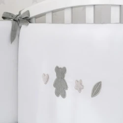 Комплект в кроватку Perina Teddy love Серо-Оливковый (6 предметов), 120x60 см купить в Кишиневе. Фото 6