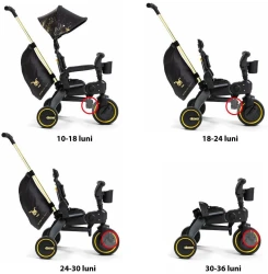 Трехколесный велосипед Doona Liki Trike Gold Limited Edition купить в Кишиневе. Фото 12