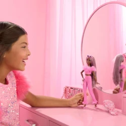 Păpușă Barbie Deluxe Style HYV28, cu codițe, în costum roz cumpăra în Chișinau. Foto 7