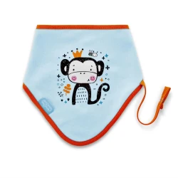 Хлопковый слюнявчик BabyJem Monkey Orange купить в Кишиневе