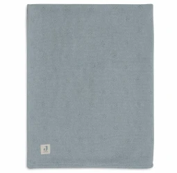 Пледик Jollein Cosy Knit Sea Green/Velvet, 100x150 см купить в Кишиневе. Фото 1