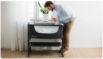 Pătuc Co-sleeper 3 in 1 Lionelo Timon Graphite cumpăra în Chișinau. Foto 7