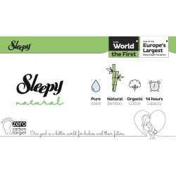 Подгузники Sleepy Natural Ultra Sensitive Jumbo Maxi Plus 4+ (9-16 кг), 52 шт. купить в Кишиневе. Фото 4
