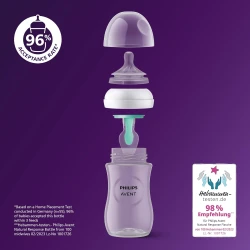Бутылочка для кормления из полипропилена Philips Avent Natural Response AirFree Elephant, 260 мл купить в Кишиневе. Фото 2