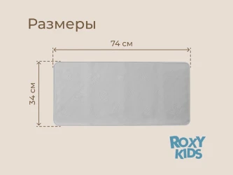 Covoraș de baie Roxy Grey, 34x74 cm cumpăra în Chișinau. Foto 9