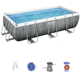Bazin pentru copii Bestway Power Steel + pompă de filtrare 2006 l/h, 6478 litri cumpăra în Chișinau. Foto 1