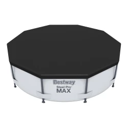 Тент для бассейна Bestway 58036, для круглых бассейнов 305 см, чёрный купить в Кишиневе. Фото 1