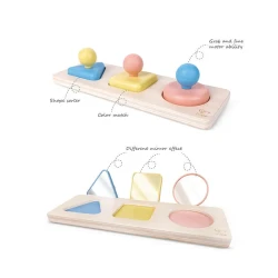 Игрушка сортер Viga Montessori Mirror Shape купить в Кишиневе. Фото 6
