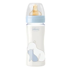 Biberon pentru bebeluși din sticla Chicco Original Touch Boy cu tetina din latex, 240 ml cumpăra în Chișinau. Foto 1