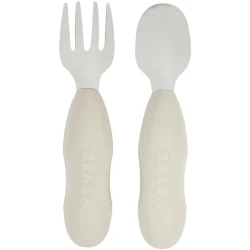 Set linguriță și furculiță Beaba Inox Velvet Grey cumpăra în Chișinau