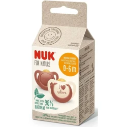Suzetă ortodontică din latex NUK For Nature 0-6 luni 2 buc cumpăra în Chișinau. Foto 4