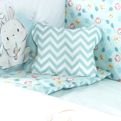 Lenjerie de pătuț PernaMea Baby Little Bunny (8 piese), 120x60 cm cumpăra în Chișinau. Foto 3