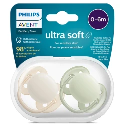 Suzeta simetrica ortodontica din silicon Philips Avent Ultra Soft Boy (0-6 luni), 2 buc. cumpăra în Chișinau. Foto 5