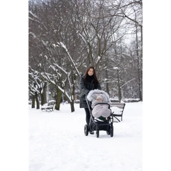 Зимний чехол для коляски Caretero Orso Grey Pearl, 100x45 см купить в Кишиневе. Фото 6