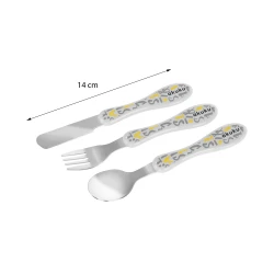 Набор столовых приборов Akuku Stainless Steel Grey&Yellow купить в Кишиневе. Фото 2