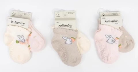 Носочки Katamino Tavsan, 2 шт. в асс. (6-12М) купить в Кишиневе. Фото 1