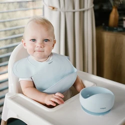 Нагрудник из силикона BabyOno Elephant Blue купить в Кишиневе. Фото 5