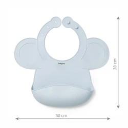 Нагрудник из силикона BabyOno Elephant Blue купить в Кишиневе. Фото 4