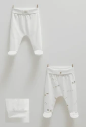 Штанишки Caramell Safari Time Ivory, 2 шт. (6-9М) купить в Кишиневе. Фото 1