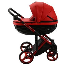 Коляска 2 в 1 Adamex Chantal Special Edition Red Black купить в Кишиневе. Фото 2