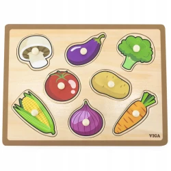 Puzzle Viga Legume, 8 elemente cumpăra în Chișinau. Foto 1