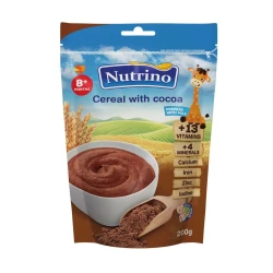 Каша Nutrino пшеничная с молоком и какао (8+ мec), 200 гр купить в Кишиневе. Фото 1