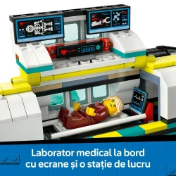 Конструкторы Lego City Emergency Air Ambulance Airplane, 403 элемента купить в Кишиневе. Фото 5