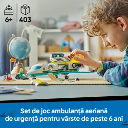 Конструкторы Lego City Emergency Air Ambulance Airplane, 403 элемента купить в Кишиневе. Фото 4