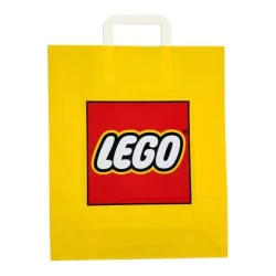 Подарочный бумажный пакет Lego, размер M, жёлтый с логотипом купить в Кишиневе. Фото 2