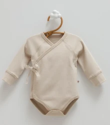 Body cu mânecă lungă Caramell Uni Baby Brown (1-3L) cumpăra în Chișinau. Foto 1