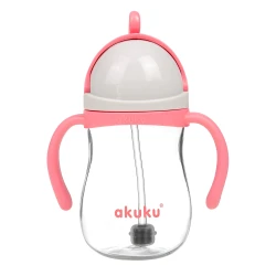 Cana cu pai Akuku Pink (9 luni +), 280 ml cumpăra în Chișinau