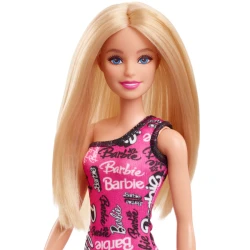 Păpușa Barbie Fashion cu părul blond și rochie roz cu logo-ul Barbie cumpăra în Chișinau. Foto 7