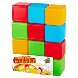 Кубики M-Toys Цветные, 12 шт. купить в Кишиневе. Фото 1