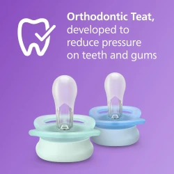 Ортодонтические силиконовые соски Philips Avent Start Green&Blue (0–2 мес.), 2 шт. купить в Кишиневе. Фото 4