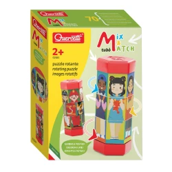 Puzzle educativ Quercetti Tubo Mix & Match Characters, 10 elemente cumpăra în Chișinau. Foto 1
