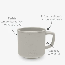 Кружка с ручкой Kikkaboo Platinum Silicone Sand (6 мес.+), 200 мл купить в Кишиневе. Фото 3