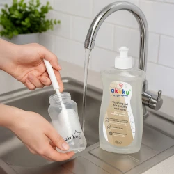 Средство для мытья бутылочек, сосок и детской посуды Akuku, 500 мл купить в Кишиневе. Фото 4