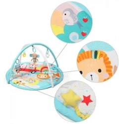 Коврик для детей BabyOno Fun Journey Голубой, 90x90×52 см купить в Кишиневе. Фото 3