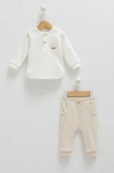 Комплект из 2 штук Caramell Happy Boy Ivory (9-12М) купить в Кишиневе. Фото 1