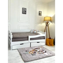 Pat Goydalka Afina Alb cu sertar, 160x80 cm cumpăra în Chișinau. Foto 1