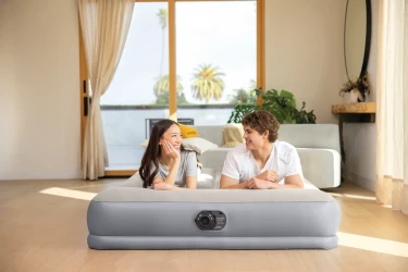 Saltea gonflabilă Intex Velur Pillow Rest Mid-Rise Air cu tetieră și pompă electrică încorporată 220 V cumpăra în Chișinau. Foto 3