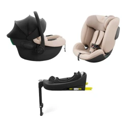 Набор автокресел 3 в 1 KinderKraft Endura Safe Modular System, 40-150 см (i-Size), бежевый купить в Кишиневе. Фото 1