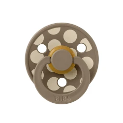 Suzetă rotundă din latex Bibs Polka Dark Oak/Vanilla, 6-18 luni cumpăra în Chișinau. Foto 1