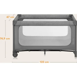 Patut pliabil Lionelo Jasmin Easy Fold Grey Stone cumpăra în Chișinau. Foto 22
