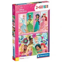 Пазл Clementoni Disney Princess, 2x60 элементов купить в Кишиневе. Фото 1