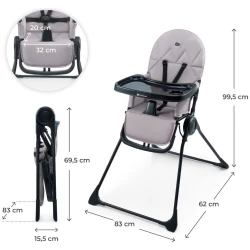 Стульчик для кормления KinderKraft Binci Grey купить в Кишиневе. Фото 9