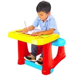 Masuta cu scaun incorporat Dolu Smart Study Desk Rosu cumpăra în Chișinau. Foto 2