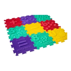 Covoraș-puzzle ortopedic de masaj Ortek Mathematics, set de 32 elemente 13,5x13,5 cm cumpăra în Chișinau. Foto 2