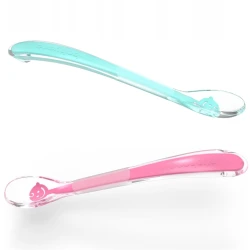 Lingurita din silicon BabyOno Baby’s Smile Pink cumpăra în Chișinau. Foto 7